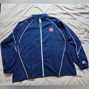 Vintage 2011 Russell STN Race Lightweight Navy Zip Front Jacket XXL